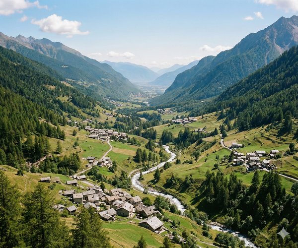 Panorama della Valle Maira